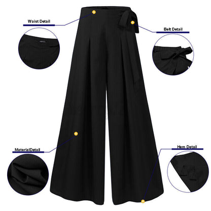 Plus Size Flowy Palazzo Pants