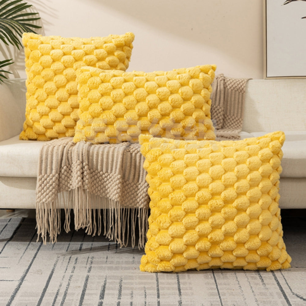 Textured Plush Pillow Cover - Marshmallow Softness