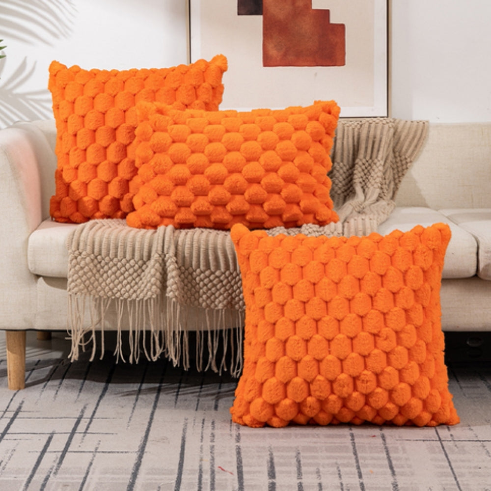 Textured Plush Pillow Cover - Marshmallow Softness