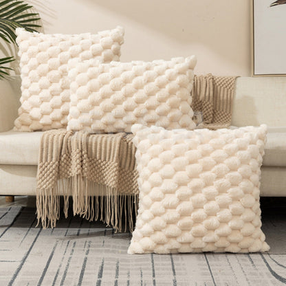 Textured Plush Pillow Cover - Marshmallow Softness