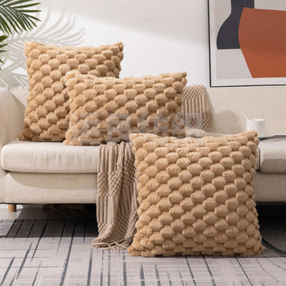 Textured Plush Pillow Cover - Marshmallow Softness