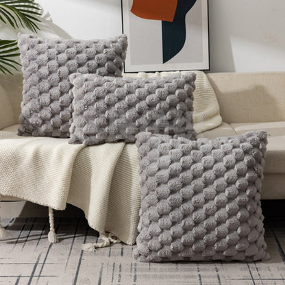 Textured Plush Pillow Cover - Marshmallow Softness