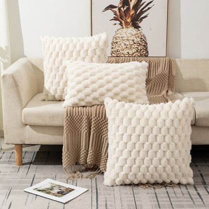 Textured Plush Pillow Cover - Marshmallow Softness
