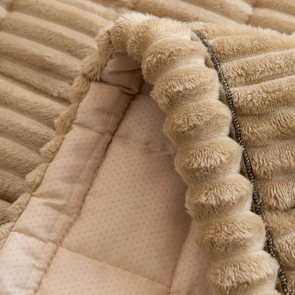 Soft Sofa Protector with Pleated Hem