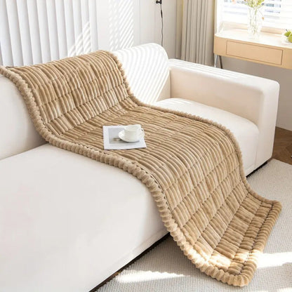 Soft Sofa Protector with Pleated Hem