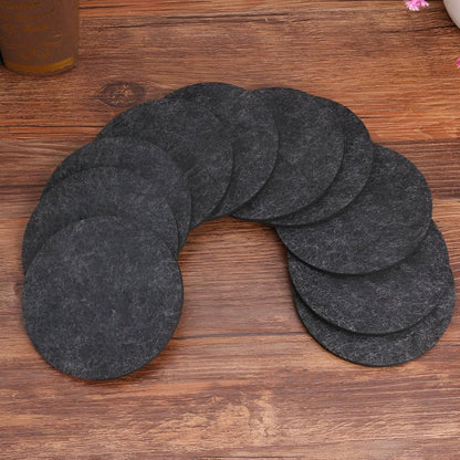 Classic Felt Coaster Set with Holder