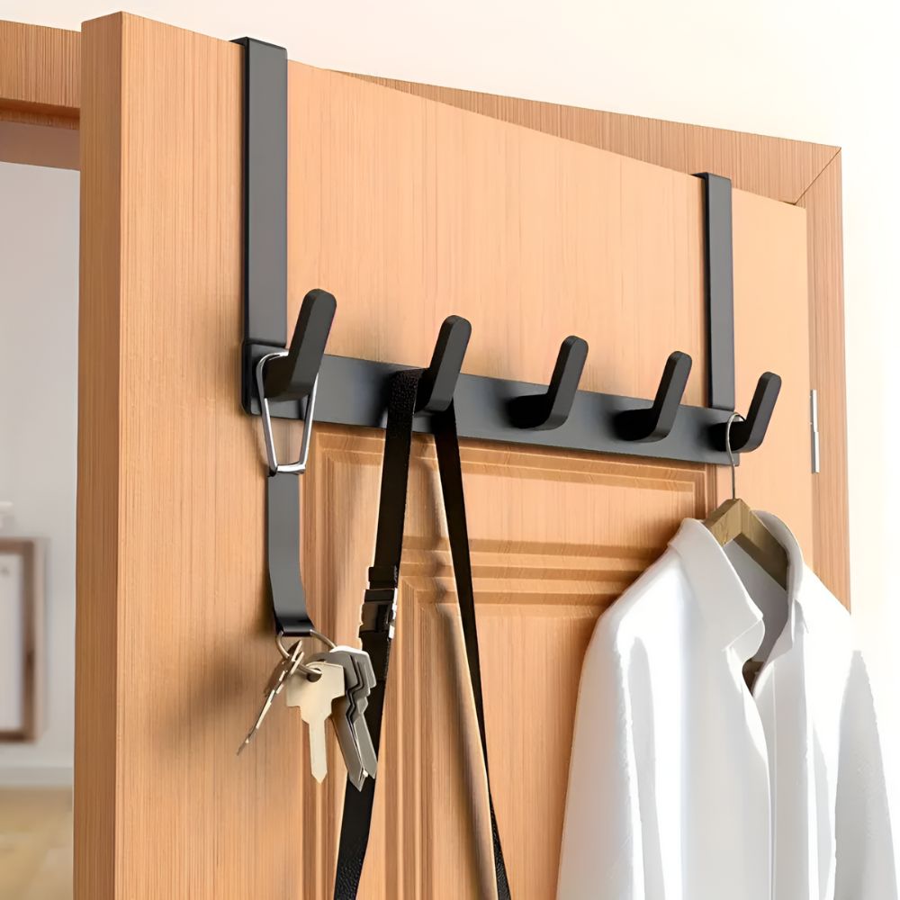 Over-the-Door 5 Hook Organizer Rack