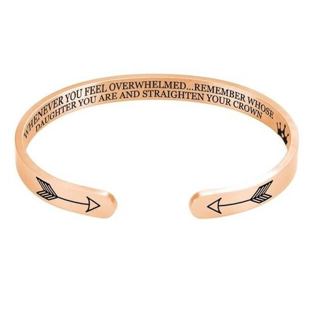 Daughter's Crown Cuff | Inspirational Bracelet