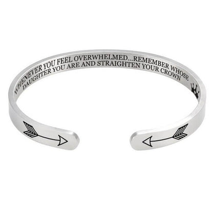 Daughter's Crown Cuff | Inspirational Bracelet