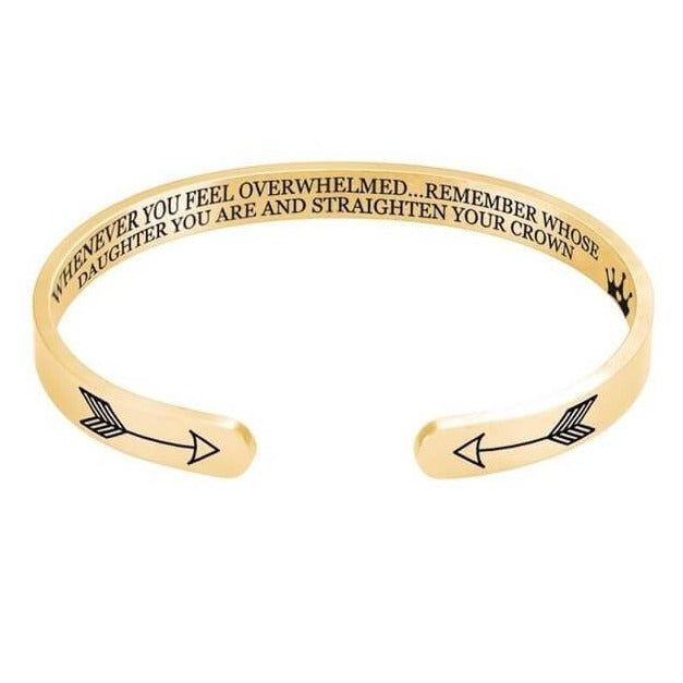 Daughter's Crown Cuff | Inspirational Bracelet