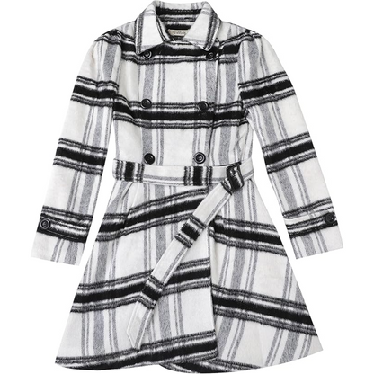 Reversible Wool Peacoat with Belt - Patty
