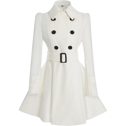 Reversible Wool Peacoat with Belt - Patty