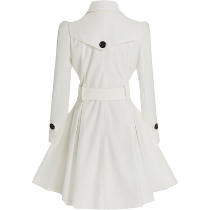 Reversible Wool Peacoat with Belt - Patty