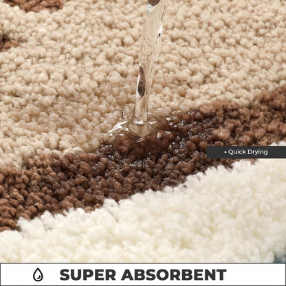 Beach Footprints Accent Bath Rug - 20"x31"