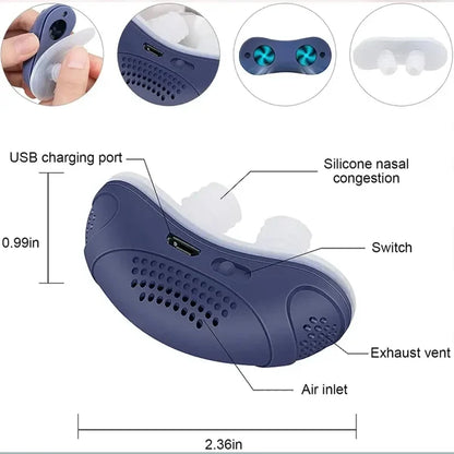 Sleepless, Maskless, Micro-CPAP Anti-Snoring