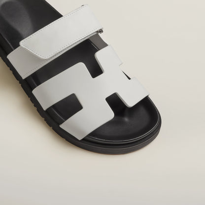 Stylish Leather Cut-Out Comfort Sandals