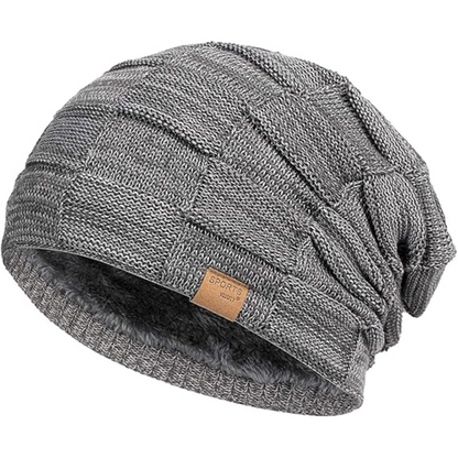 Slouch Beanie – Warm Knitted Winter Hat - Luca
