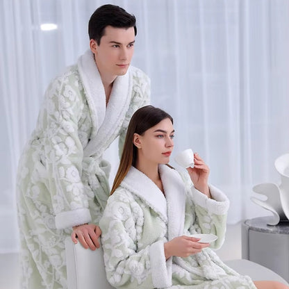 Luxe Jacquard Robe - Cozy & Elegant