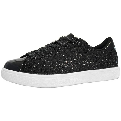 Sparkling Lace-Up Fashion Ladies Sneakers - Xenia