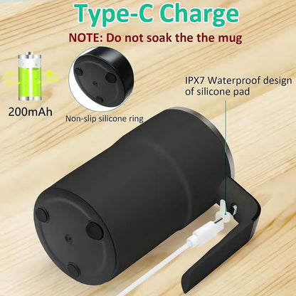 🏆Flash Sale⚡50K+ SOLD! 💥☕ Rechargeable Automatic Magnetic Stirring Coffee Mug Set