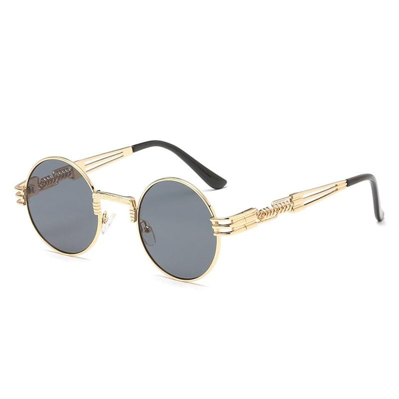 Steampunk Round Metal Sunglasses