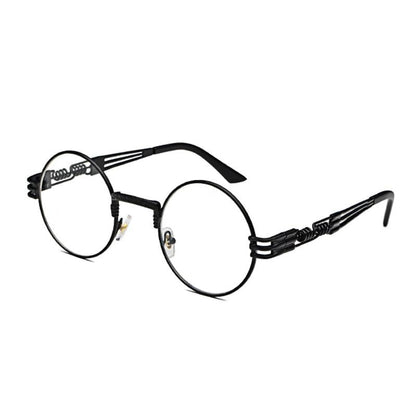 Steampunk Round Metal Sunglasses