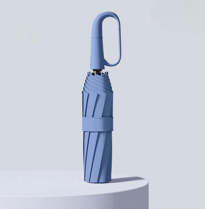 Wind-Resistant Umbrella with Reflective Band