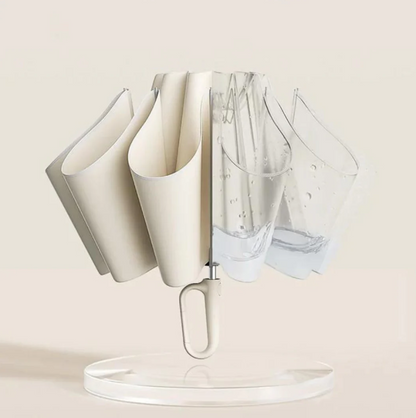 Wind-Resistant Umbrella with Reflective Band