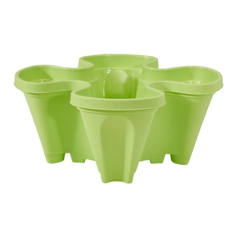 Vertical Stackable Planters - 4 Tier Garden Pots
