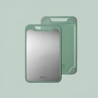 Versatile Double-Sided Stainless Steel Kitchen Board