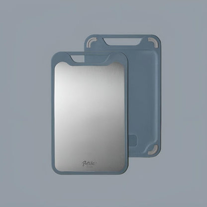 Versatile Double-Sided Stainless Steel Kitchen Board