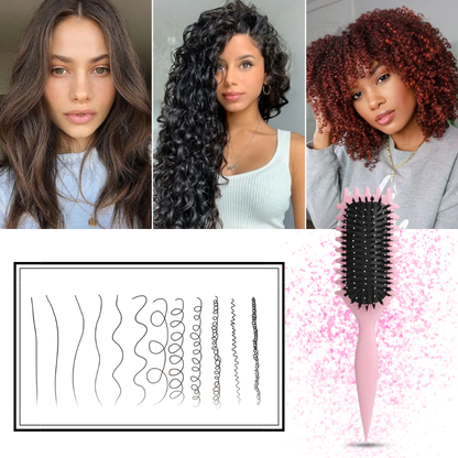 Tangle-Free Curl Defining Brush