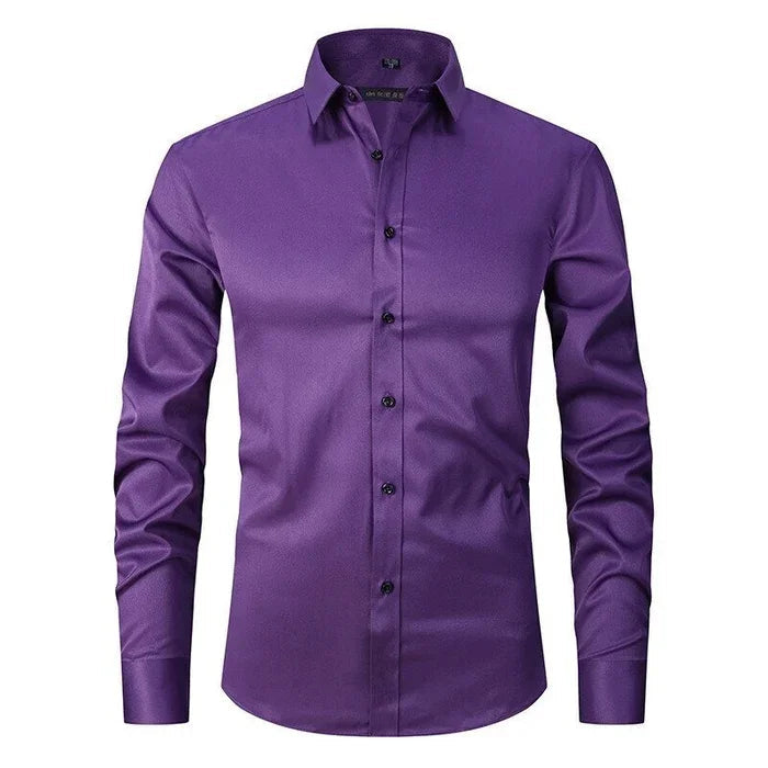 Men's Slim Fit Stretch Dress Shirt