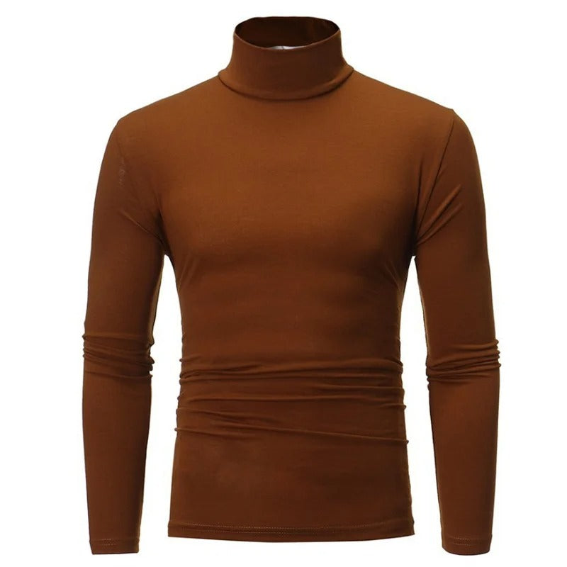 Men's High Neck Long Sleeve Thermal Top