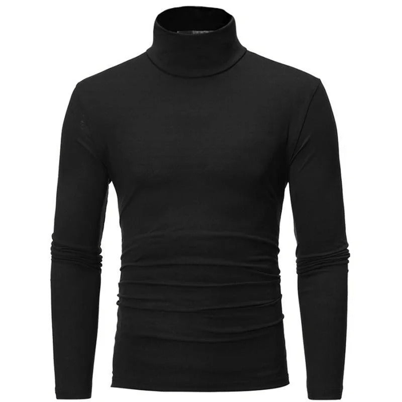 Men's High Neck Long Sleeve Thermal Top