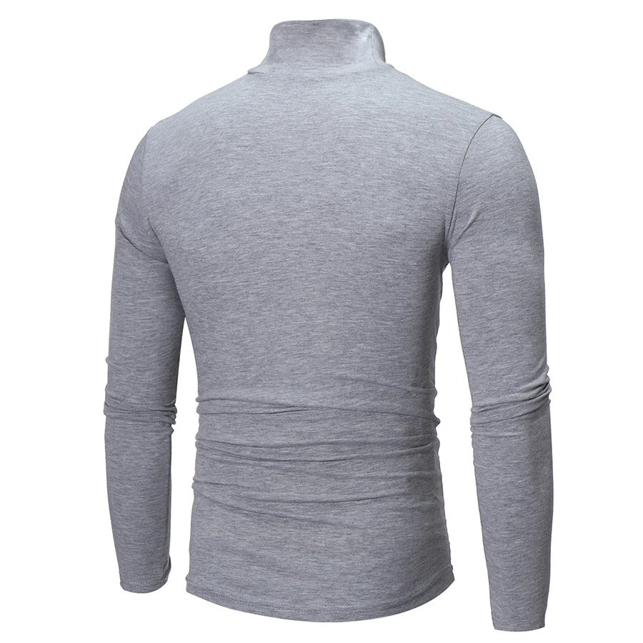 Men's High Neck Long Sleeve Thermal Top