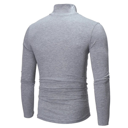 Men's High Neck Long Sleeve Thermal Top