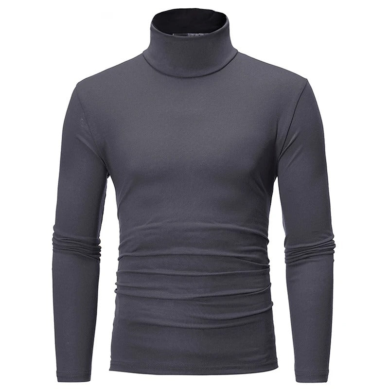 Men's High Neck Long Sleeve Thermal Top