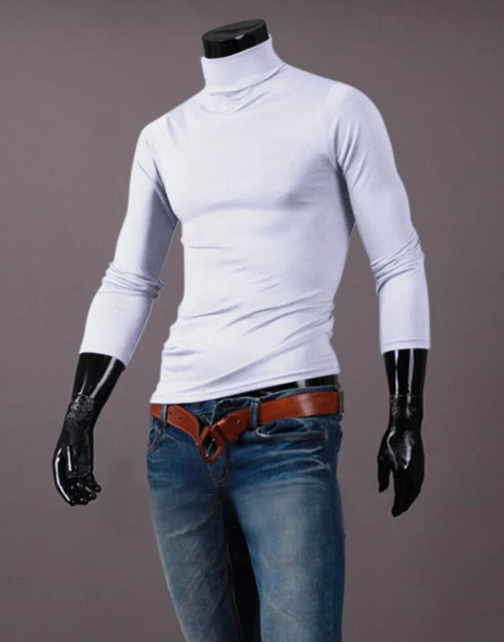 Men's High Neck Long Sleeve Thermal Top