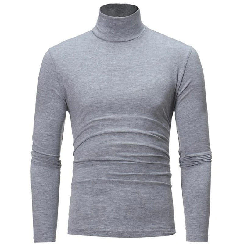 Men's High Neck Long Sleeve Thermal Top