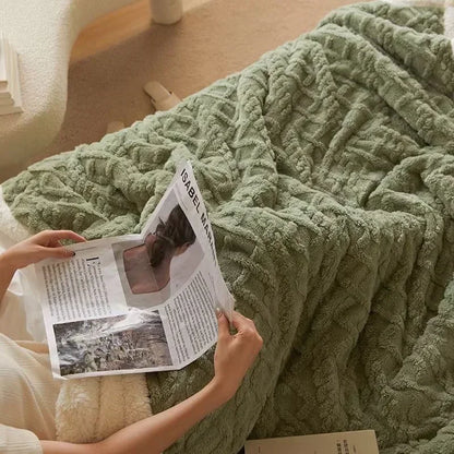 Thick Lambswool Blanket for Winter - WarmWool