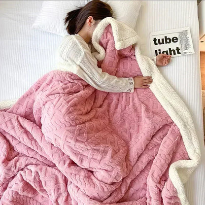 Thick Lambswool Blanket for Winter - WarmWool
