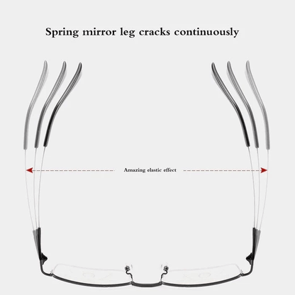 Titanium Progressive Distance and Near Range Dual-Use Reading Glasses