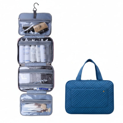 TRAVELTIDY | Portable 4-Section Makeup & Toiletries Bag