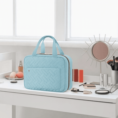 TRAVELTIDY | Portable 4-Section Makeup & Toiletries Bag