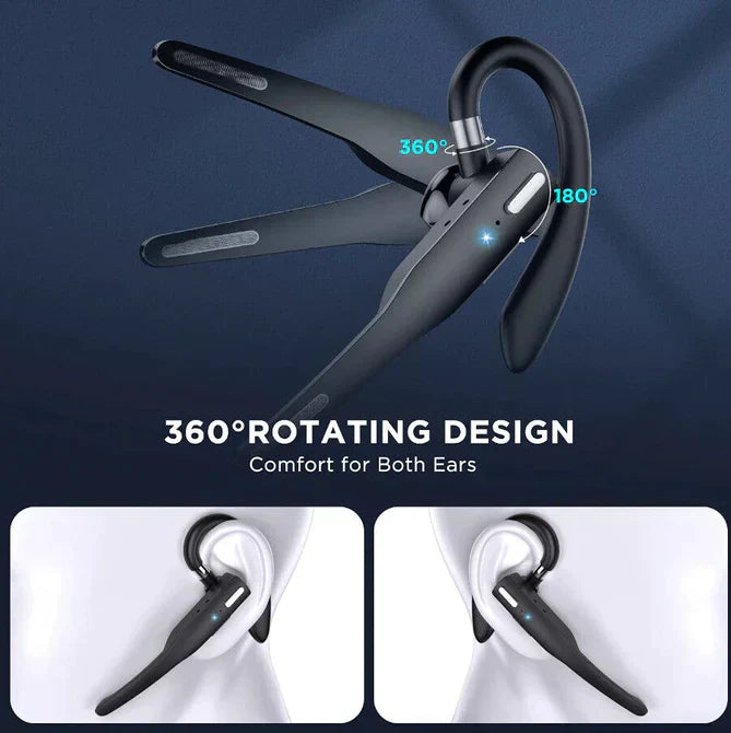Wireless Earpiece with Noise Cancelling Mic - Bluetooth 5.1