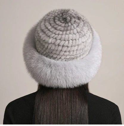 Vellara Mink Fur Hat Luxe Winter Accessory for Cozy Warmth