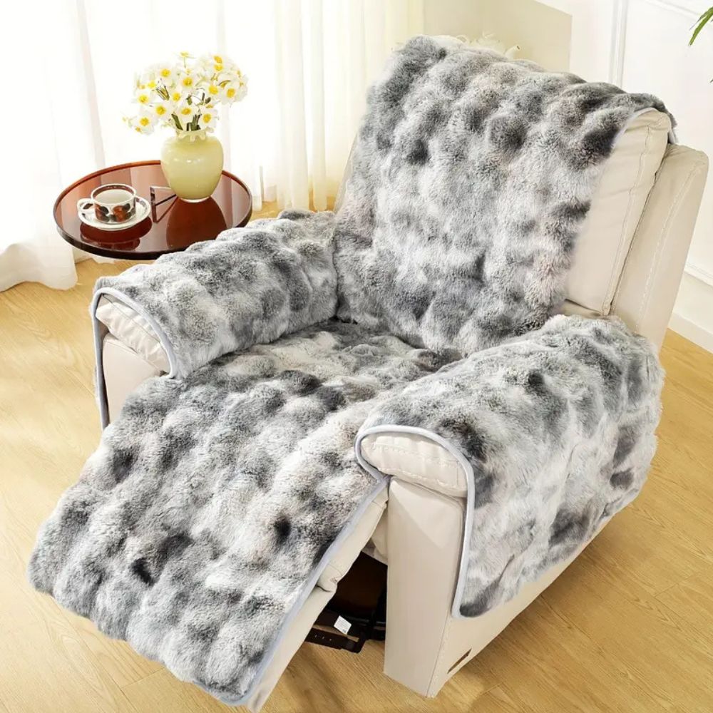 Plush Velvet Sofa Protector for Recliners