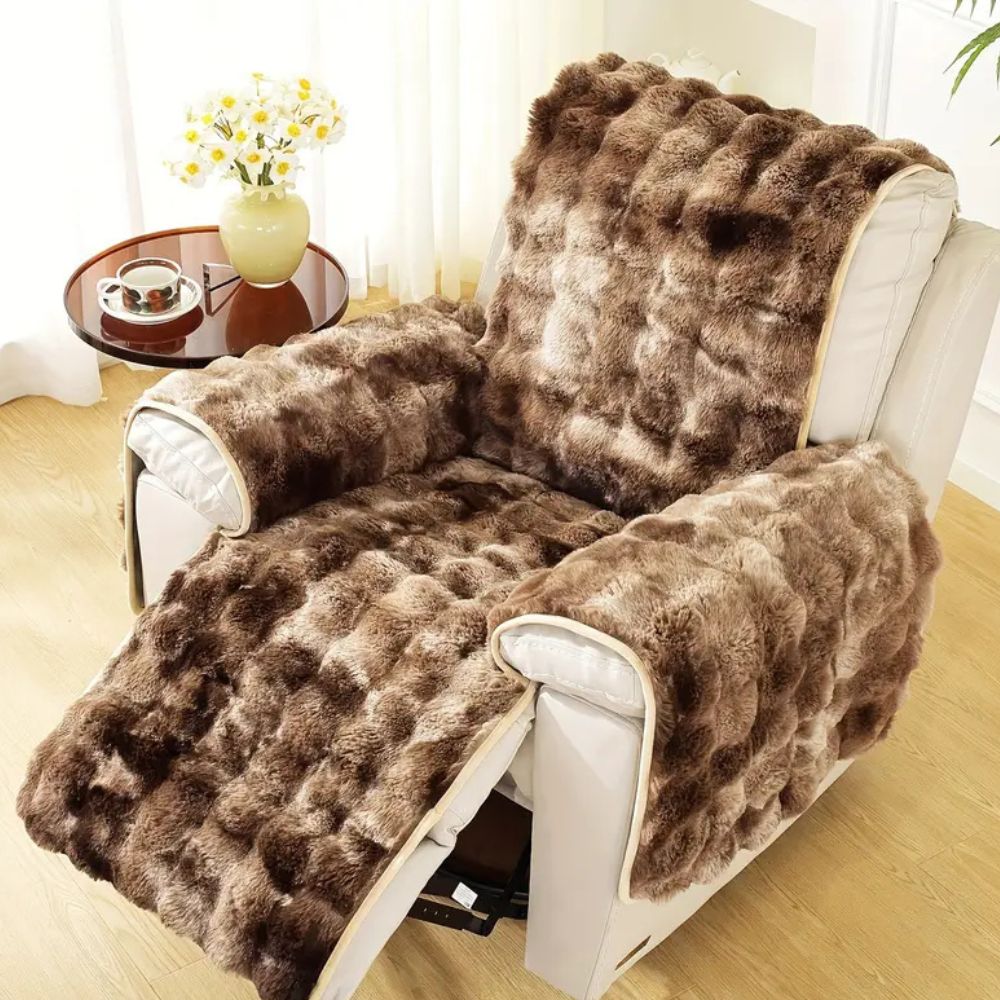 Plush Velvet Sofa Protector for Recliners
