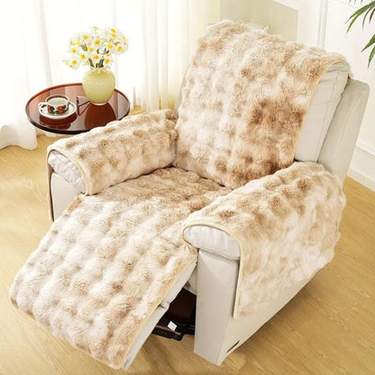 Plush Velvet Sofa Protector for Recliners